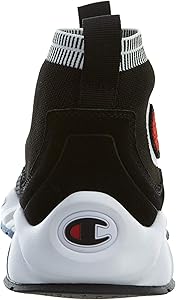 champion men's rally pro black & white shoes