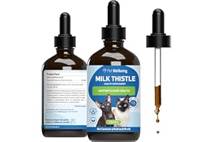 Pet Wellbeing Milk Thistle for Cats - Organic Milk Thistle, Supports Healthy Liver Function & Detoxification - Vet-Formulated