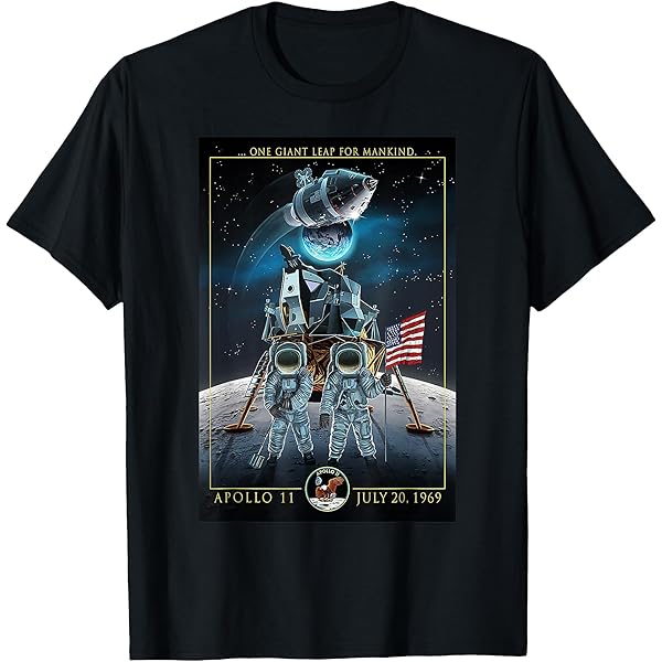Amazon.com: Apollo 11 1969 Moon Landing T-Shirt First Man Tee