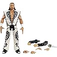 WWE Shawn Michaels Wrestlemania Elite Collection Action Figure with Entrance Attire & Vince McMahon Build-A-Figure Pieces, 6-in Posable Collectible Gift for WWE Fans Ages 8 Years Old & Up