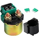 CNCMOTOK Starter Relay Solenoid for Kawasaki Bayou 220 KLF220 1988-2002 Bayou 250 KLF250 2003-2010 KLX650 1993-1996 Vulcan 800 1996-2005 Honda VT750C Shadow 2000 Suzuki GSXR750 1993 ATV Scooter