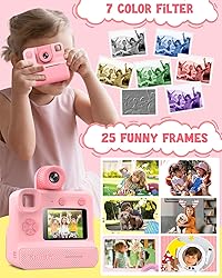 LETSHAHA Kids Camera Instant Print, Christmas