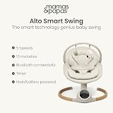Mamas & Papas Alto Smart Baby Swing with Bluetooth & Remote Cashmere view 2