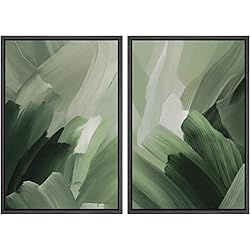 MUDECOR Framed Canvas Print Wall Art Set Green