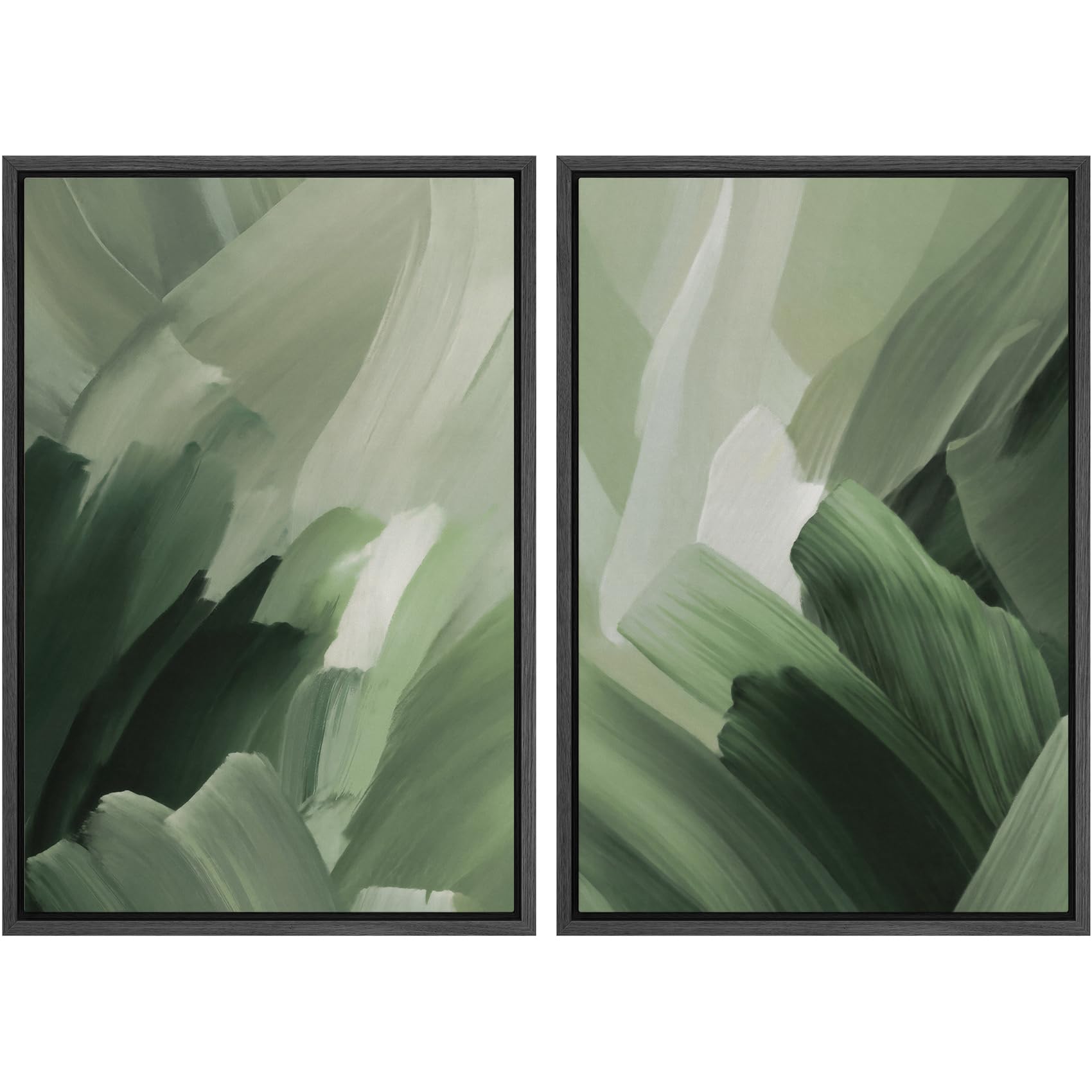 MUDECOR Framed Canvas Print Wall Art Set Green