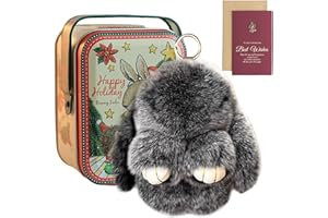 RUOPAN Bunnylulu Keychain, Bunny Lulu Keychain, Cute Bunny Keychain With Exquisite Box, Bunny Keychain Plush