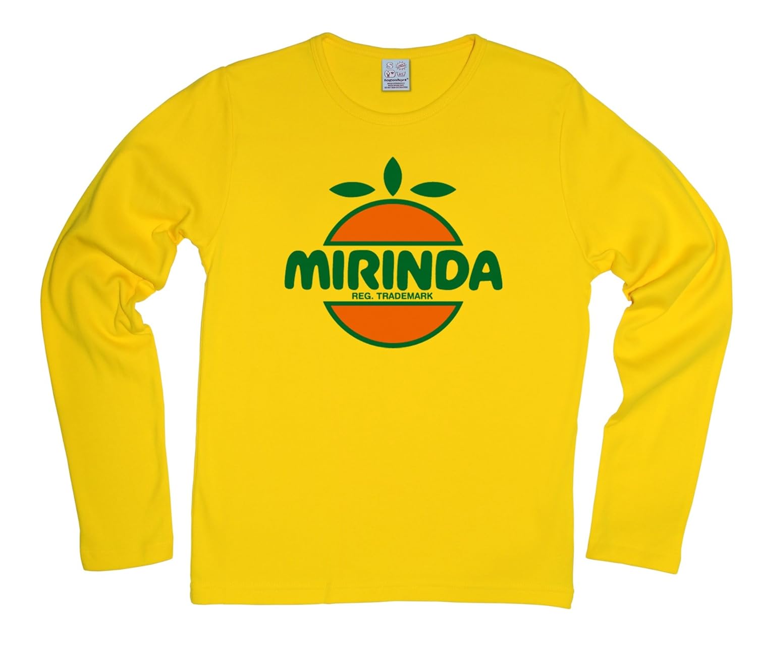 mirinda slimfit longsleeve t shirt long sleeve wonderful long sleeve tee cult yellow original licensed product amazon co uk clothing mirinda slimfit longsleeve t shirt