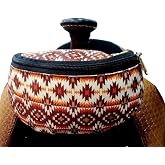 Showman Brown Aztec Print Insulated Nylon Saddle Pouch