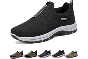 Men's Waterproof Hiking Shoes Hiking Boots Orthopedic Walking Shoes for Men Outdoor Casual Lightweight Non-Slip Hiking Shoes 