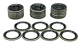 Dsnaduo 25 PCS Metal/Rubber Drain Plug Gasket, Fits