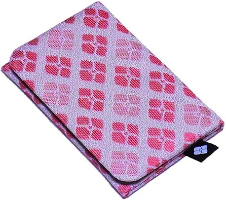 Amazon Ortensia オルテンシア 二つ折り パスケース 定期入れ 紫陽花 花柄 和柄 日本製 京都 西陣織 薄型 スリム レディース 女性 シルク100 のオリジナル帯地を使用 定期入れ