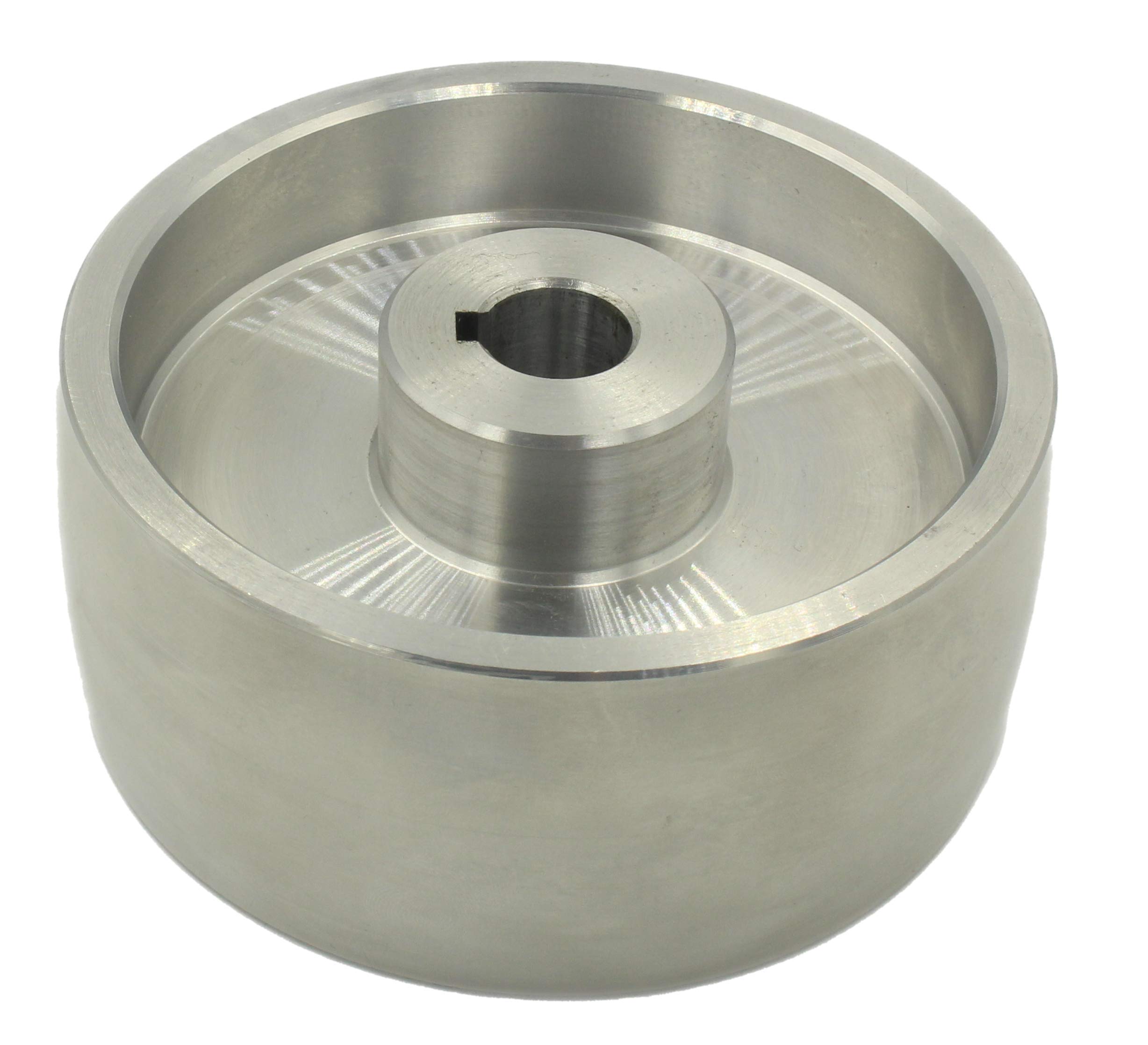 Belt Grinder Drive Wheel CNC Machined Belt Grinder Drive Wheel for Knife Grinders 130 mm Diameter - 55 mm Wide with 19 mm Bore -Made in EU- (Drive Wheel-130-19)