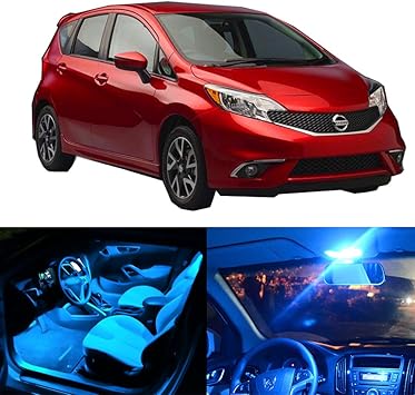 Amazon Com Cciyu 11 Pack Ice Blue Led Bulb Led Interior Lights Accessories Replacement Package Kit Replacement Fit For 14 17 For Nissan Versa Versa Note Automotive