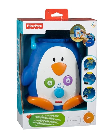 Mattel W9893 Fisher-Price - Pingüino proyector con música y luz