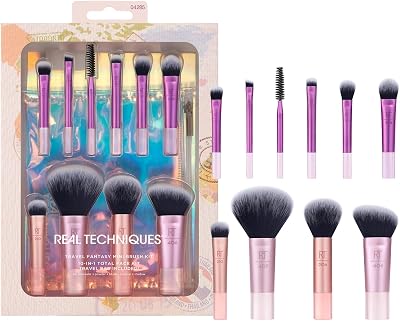 Real Techniques Travel Fantasy Mini Brush Kit 11 Piece Set Cruelty-Free