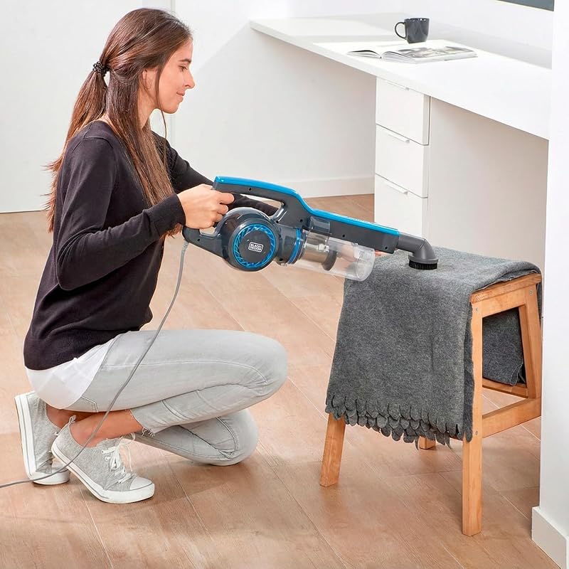 Aspirador de pó black + decker bxvms600e, 600 w, sem saco, cinza escuro