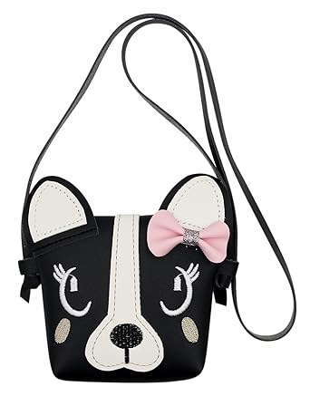 Bags us Bags us Fashion Cute Dog Bowknot Single Shoulder Bag Coin Purse Small Crossbody Satchel handbags Wallet