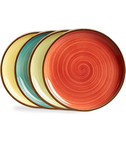Amazon.com: MIAMIO – Plate Set Ceramic/Dinner Plates Set of 6 - Le