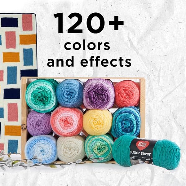 RED HEART SUPER SAVER FROSTY GREEN YARN – 3 PACK OF 198G/7OZ – ACRYLIC – 4 MEDIUM (WORSTED) – 364 YARDS – KNITTING/CROCHET