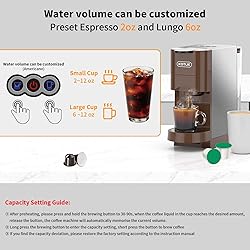 KOTLIE Multifunctional 4in1 Espresso Machine, 19Bar