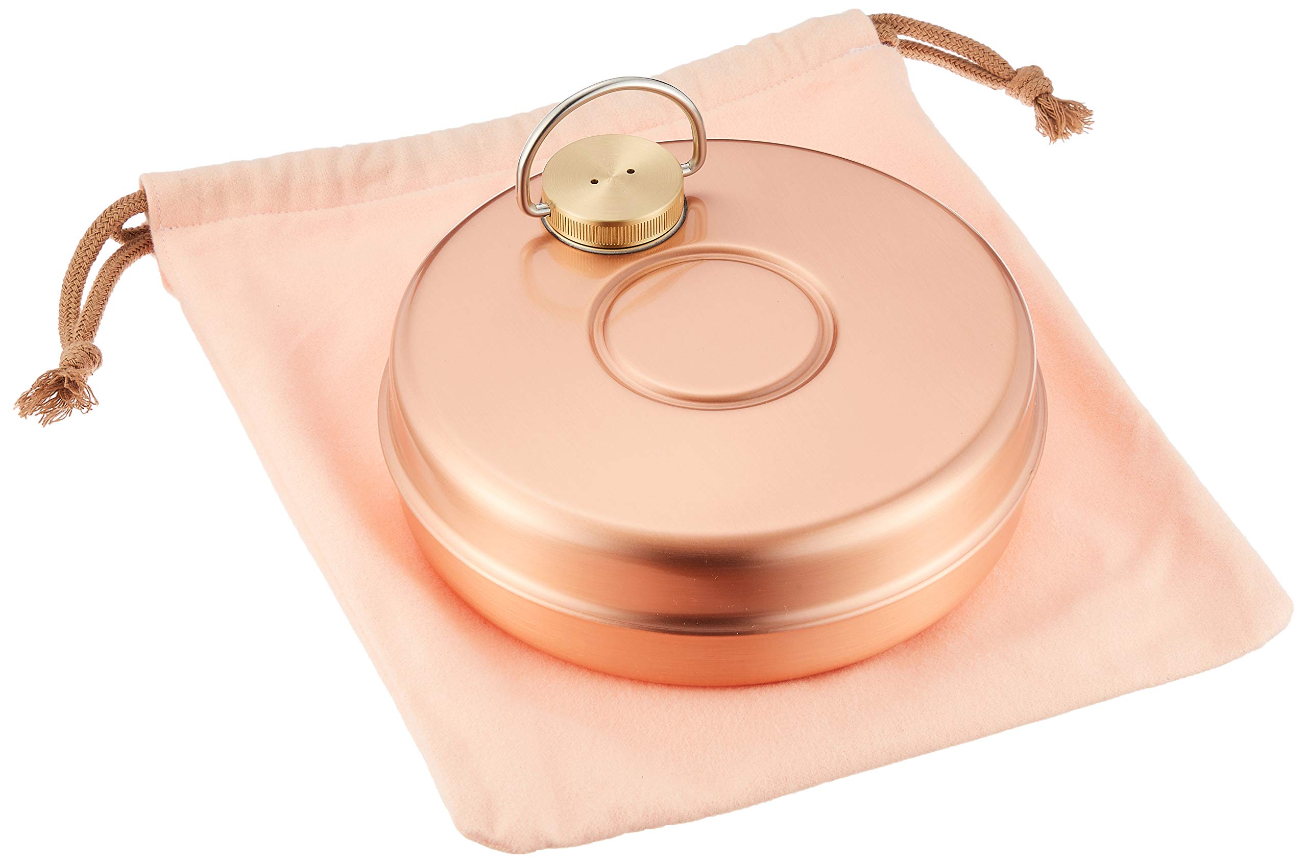 Shinko-do with pure copper mini hot water bottle bag 0.85L S-9397 by Shinko metal