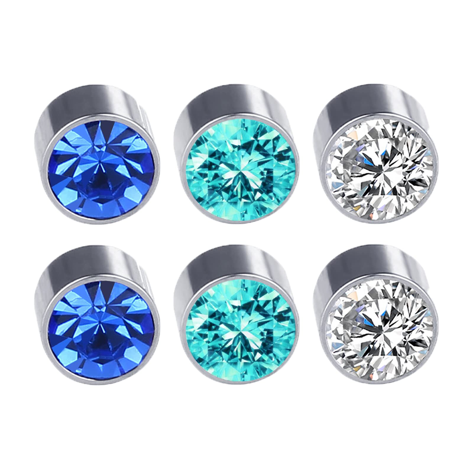 Magnetic Acupressure Slimming Earrings, Magnetic Therapy Earrings, Non Piercing Acupressure Earrings, Lymphatic Drainage Therapeutic Magnetic Earrings, Men's And Women's Earrings (3Pairs-D)