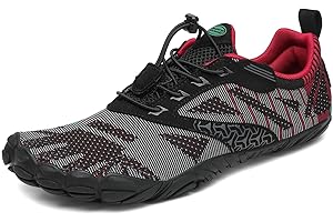 SAGUARO Womens Mens Barefoot Shoes Minimalist Trail Runner Wide Toe Box Zero Drop Outdoor Cross Training Shoe