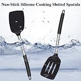 Thimmamma Silicone Spatula Turner Heat Resistant Slotted Non Stick Baking view 5
