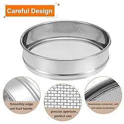 PATIKIL 18 Mesh Lab Sieve, 8" Diameter Test Sieve