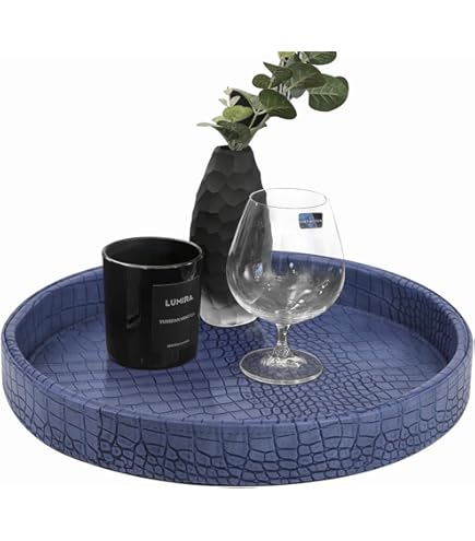 置物 mimosa Amazon.com: R 16 Home 42537-TURQ Blue Mimosa Round Tray