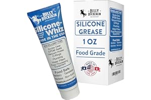 BILLY BUCKSKIN HOME & BEAUTY Silicone Whiz Silicone Grease, Silicone Grease for O Rings, Food Grade Sanitary Lubricant, Machine Lube, Scuba Grease, Plumbers Grease, Valve Sealant, Diving Lube by Billy Buckskin Co. 1 Oz.Tube