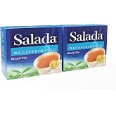 Salada Decaffeinated Black Tea Blended Strong Black Tea with 48 Tea Bags Per Box (Pack of 2) Contains Caffeine Brew Hot Flavored Rich in Antioxidants Original Blend