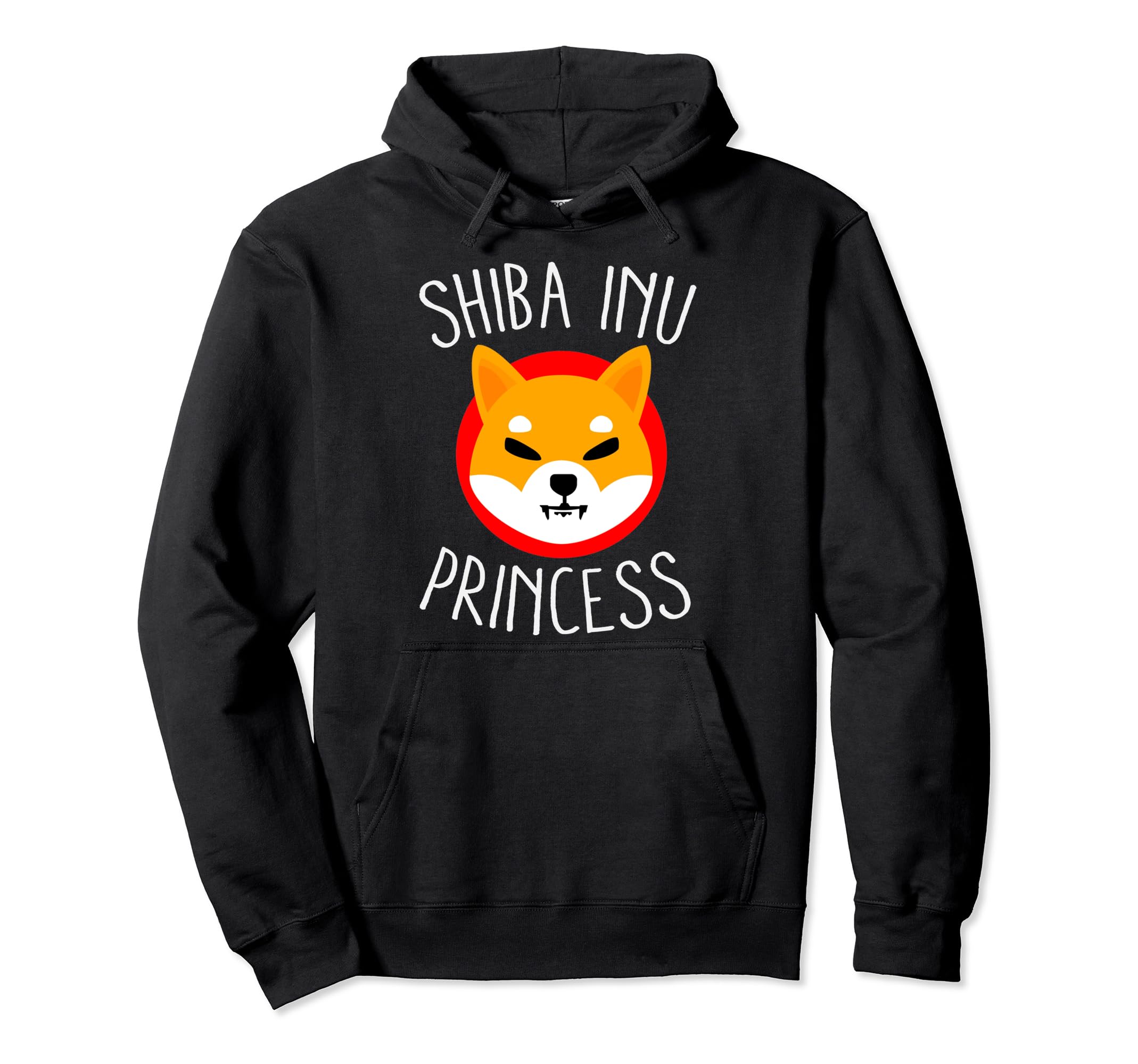 Shiba Inu Princess Funny Shib Coin Cryptocurrency Blockchain Pullover Hoodie