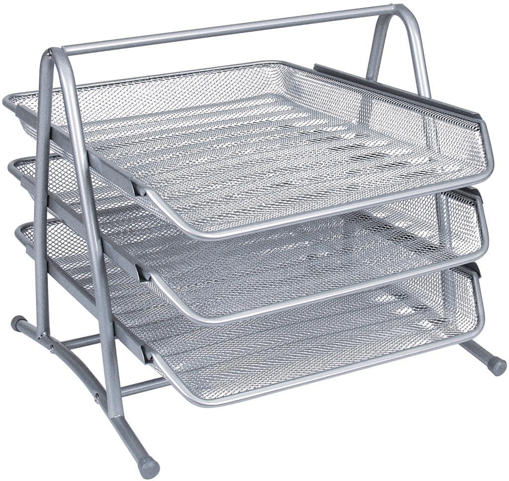Q-Connect 3-Tier Letter Tray - Silver