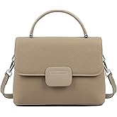 MFFOR Genuine Leather Crossbody Bags for Women, Top Handle Bag Satchel Handbags, Shoulder Purse with 2 Adjustable Straps