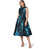 Adrianna Papell Women's Roll Neck Midi Dress