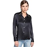 Vince Women's Tipped Slim Blouse