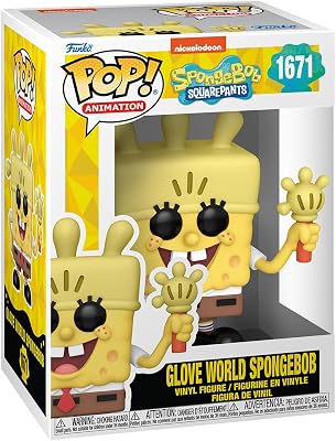Pop! TV: SBS 25th - Spongebob Squarepants - SB com Luz de Luva - Figura de vinil colecionável - Ideia de Presente - Merchandising Oficial - Brinquedos para Crianças e Adultos - Fãs de TV