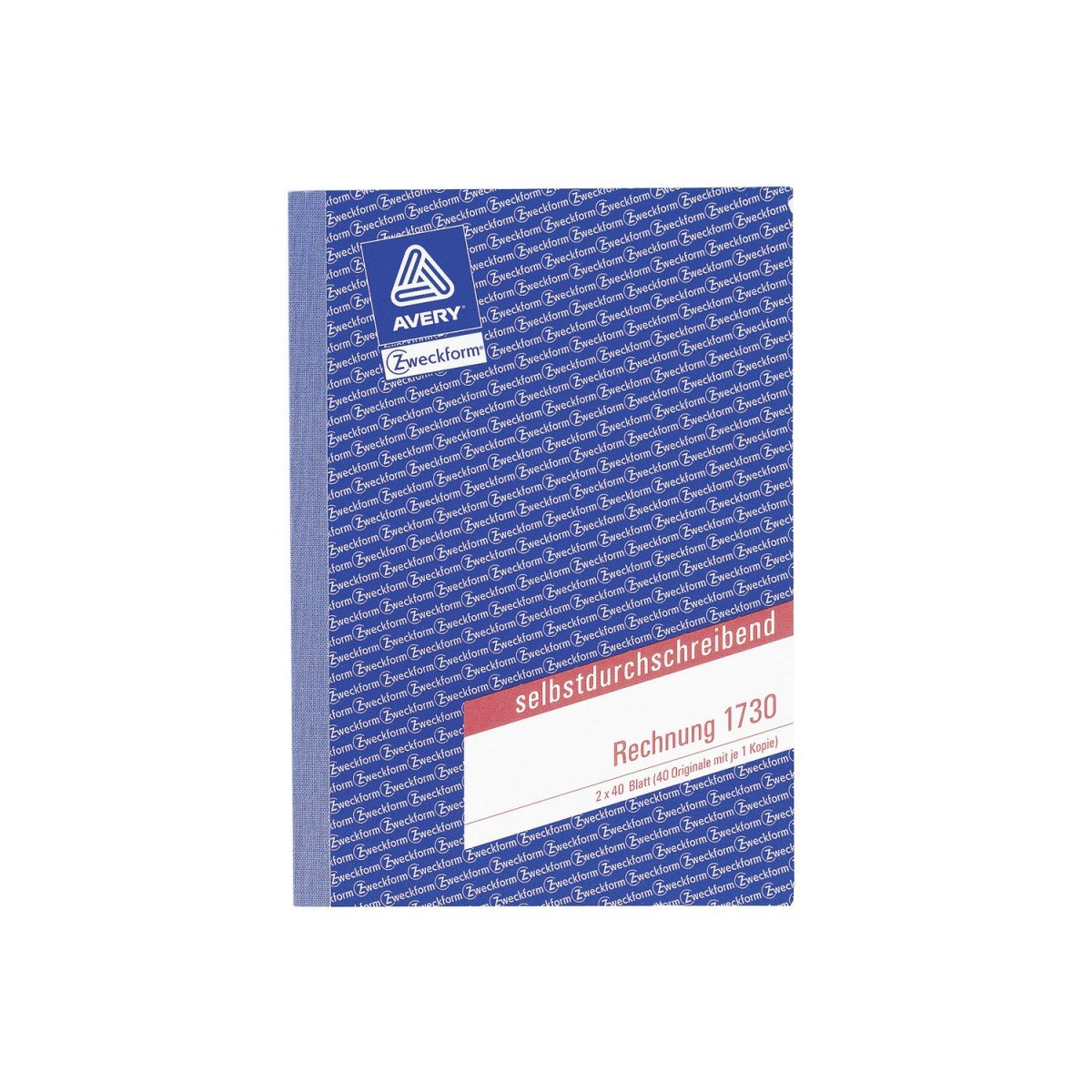 Avery Zweckform Invoice Book First and Second Page Printed Non-Carbon Paper A5 2x40 Pages (German Text)