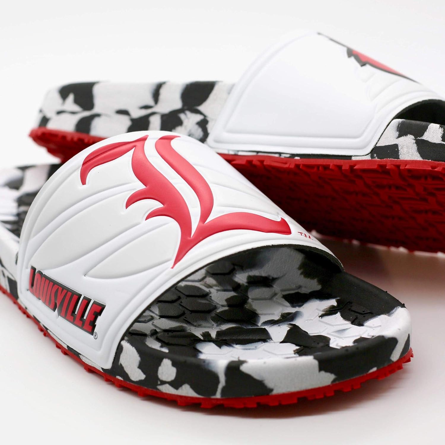 Hype Co University of Louisville UL Cardinals Slydr Sports Slide Sandal : Clothing