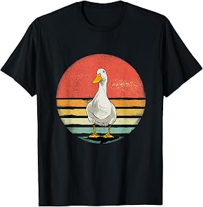 Duck Retro Vintage Duck Farm Animal Duck Lover T-Shirt