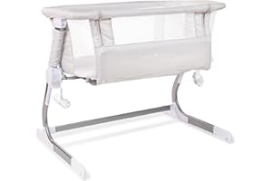 Baby Delight Beside Me Dreamer Bassinet | Bedside Sleeper | 6-Position Height Adjustment | Driftwood Grey