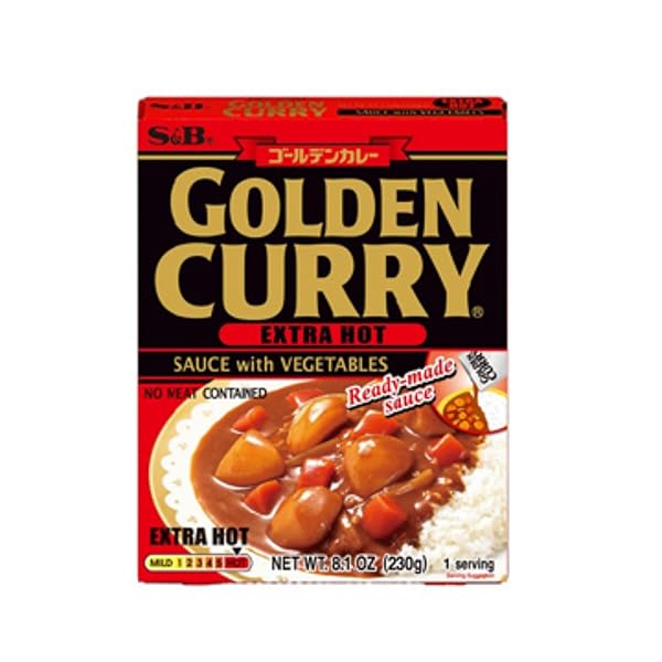 S&B GOLDEN CURRY EXTRA HOT, 8.10 OZ (PACK...