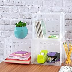 Sterilite Mini Crate, Stackable Plastic Storage Bin