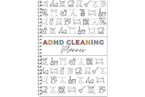 ADHD Cleaning Planner - 2026 Household Cleaning Schedule and Checklist Management for Daily, Weekly, Monthly Organizer