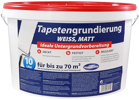 Tapetengrundierung Tapetengrund Tapeten Grund 10 Liter