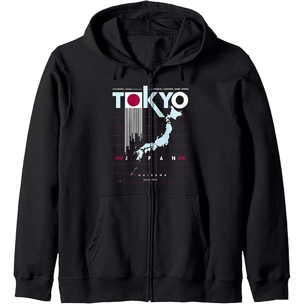 Amazon.com: Tokyo Japan Zip Hoodie : Clothing, Shoes & Jewelry