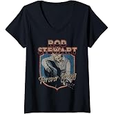 Womens Rod Stewart Forever Young V-Neck T-Shirt