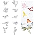 GLOBLELAND 10pcs Metal Bird Cutting Dies Stencils for DIY Scrapbooking Album Decorative Wedding Invitation Card Making