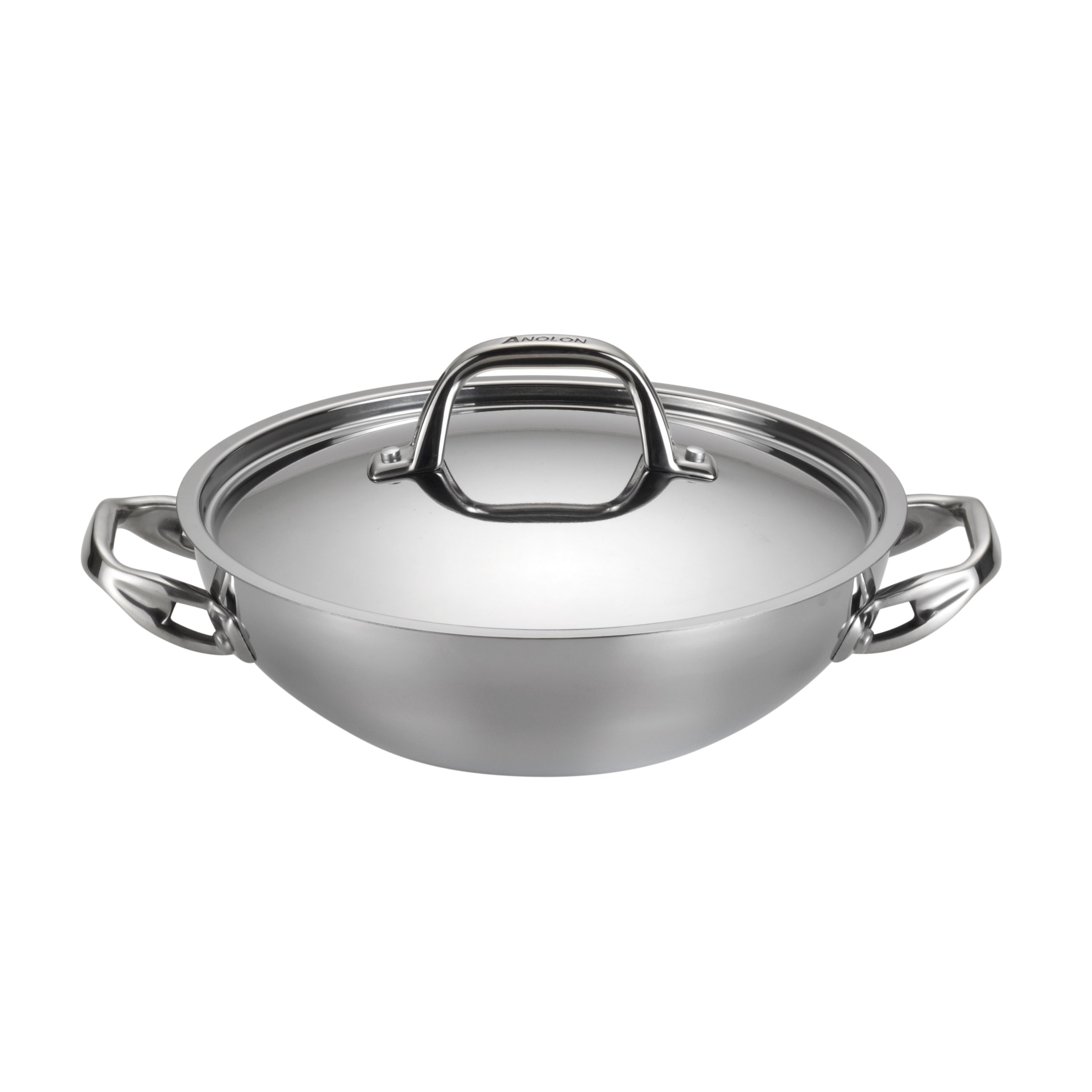 Anolon TriPly Stainless Steel Covered Braiser, 3 Quart Mint MD